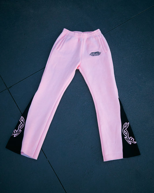 NO FACE FLAIR PANTS (PINK + BLACK)